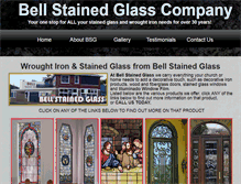 Tablet Screenshot of bellstainedglass.com